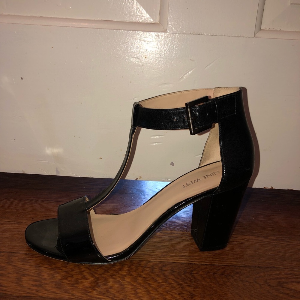 Nine Wear black strappy heels